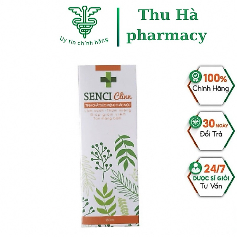 SENCI Clinn tinh chất xúc miệng thảo mộc, chai 250ml