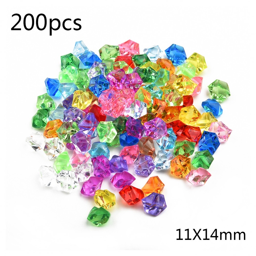 [DOLLDOLL-VN]Acrylic Stone Fish tank decor Ice Grains Children Jewels Highly transparent