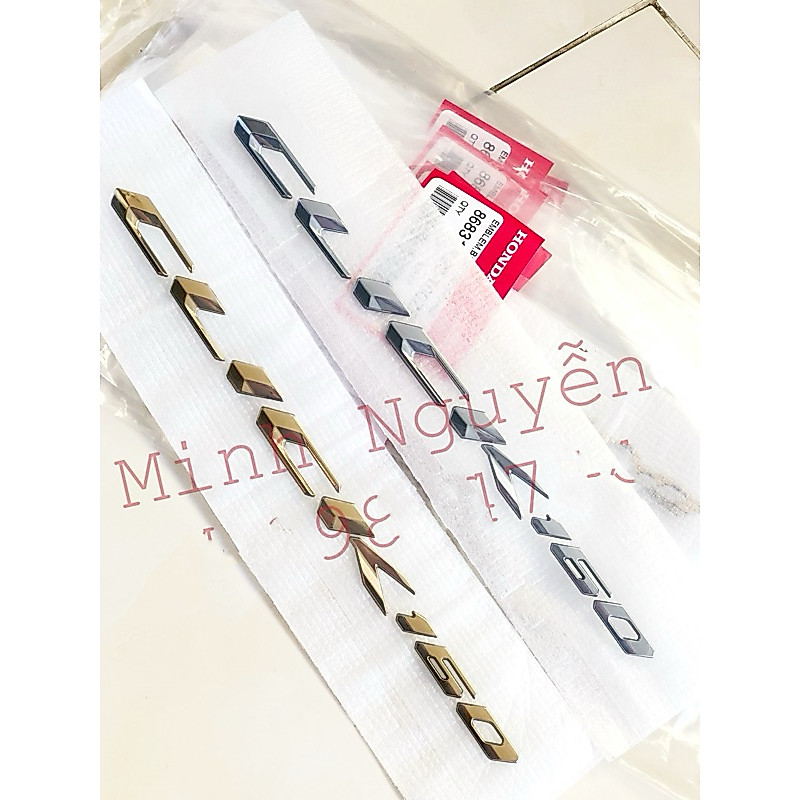 Tem chữ nổi Click 160 zin Thái lan
