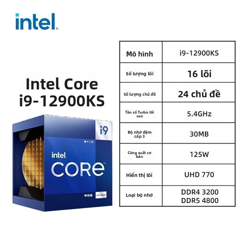 CPU Intel Core i7 12700F I9 12900K thế hệ 12 hiệu năng mạnh mẽ cho PC gaming chuyên nghiệp