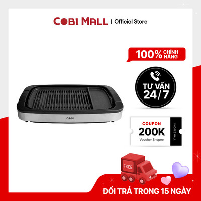 Vỉ Nướng Điện Gia Đình Cobihome – Nướng Không Khói, Dễ Tháo Rời Vệ Sinh, An Toàn Tiện Lợi