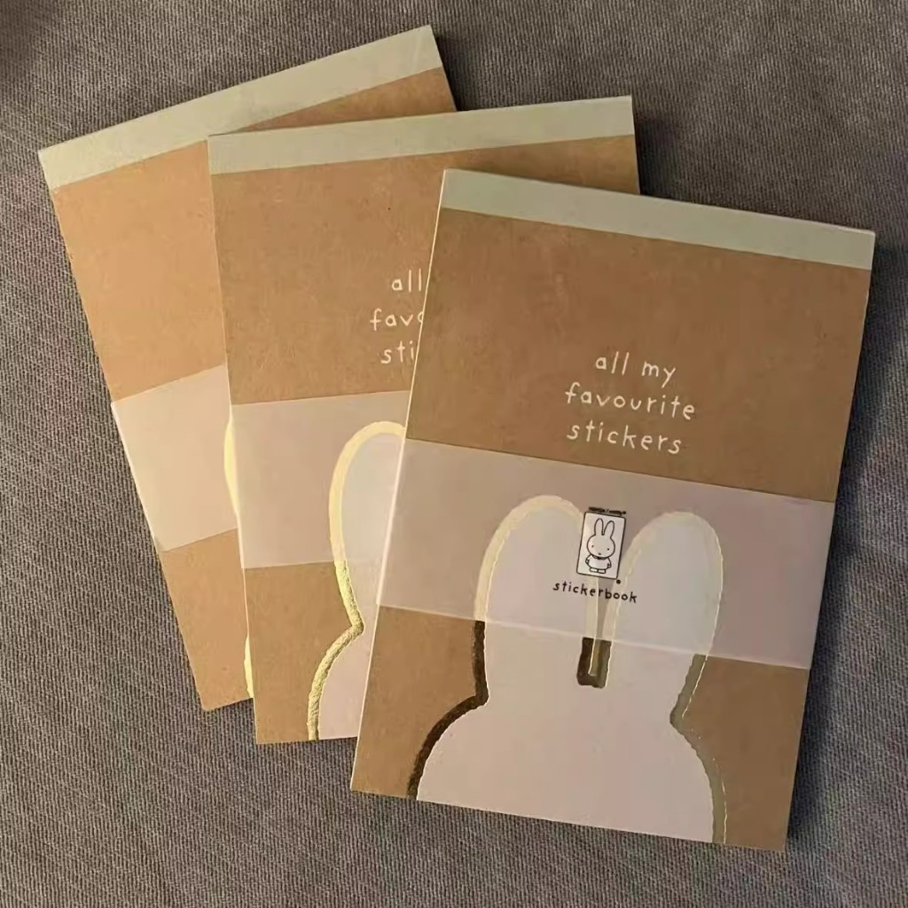 📘 Sổ Sticker Miffy Dễ Thương – Phong Cách Hoạt Hình, Trang Trí Sổ Tay & Thủ Công DIY