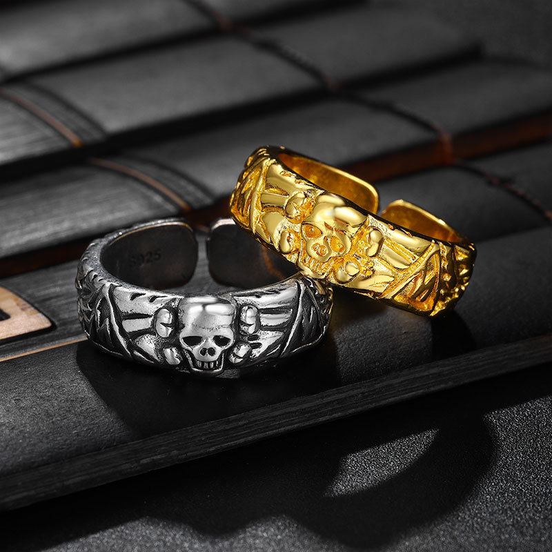 Preferred in-stock items#metalmadman Silver Jewelry 925Pure silver German military WWII iron-blooded