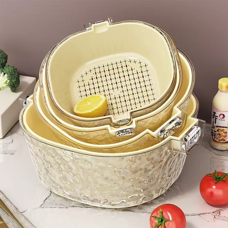 Home Drainage Helper: Vegetable Washing and Draining Basket, Premium Household Kitchen and Living Ro