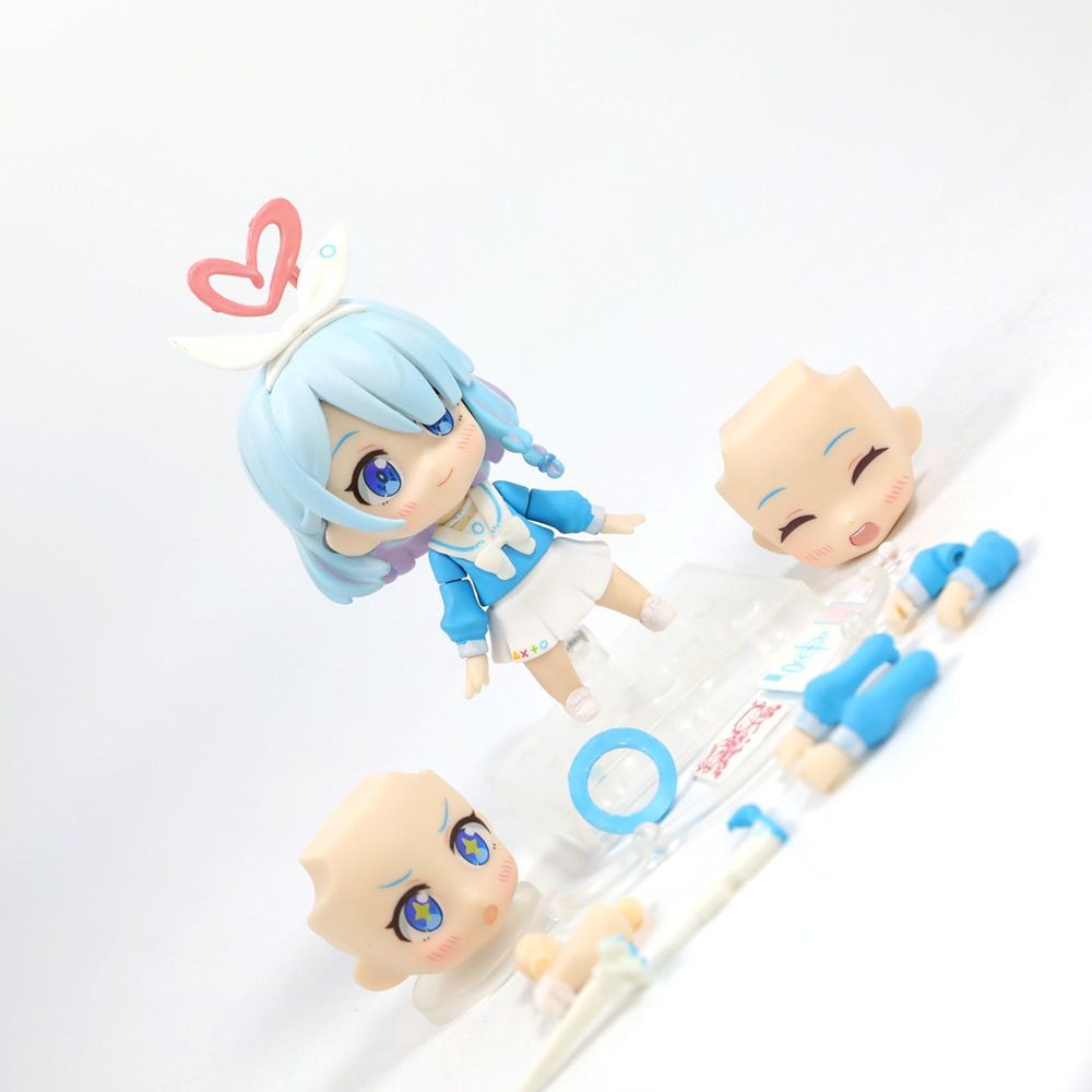Một Nhà Máy q Phiên Bản Azure Nendoroid 2245 Tập Tin Arona Hình Để Bàn Kệ Sách Khung Xe Trang Trí Đồ