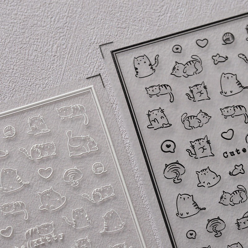 Miếng Dán Trang Trí Móng Tay 5D Hình Mèo Essay TS-2637 | Lion House