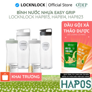  Bình nước nhựa LocknLock Easy Grip HAP813 HAP814 HAP823 Hàng chính hãng nắp mở tiện lợi -HAPOS HEL 