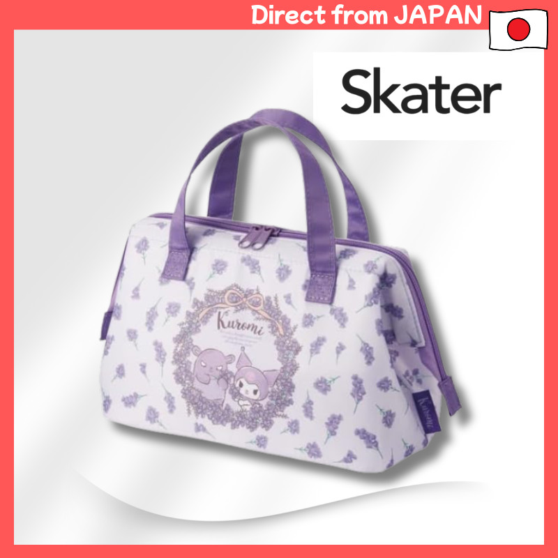 Skater Sanrio Kuromi Flower Wreath Insulated Frame Lunch Bag - Directly from Japan