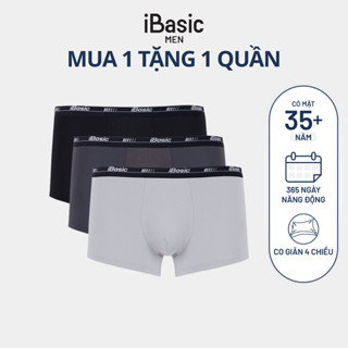Combo 3 Quần lót nam iBasic phom trunk airy thoáng khí phối thun lạnh PANM136