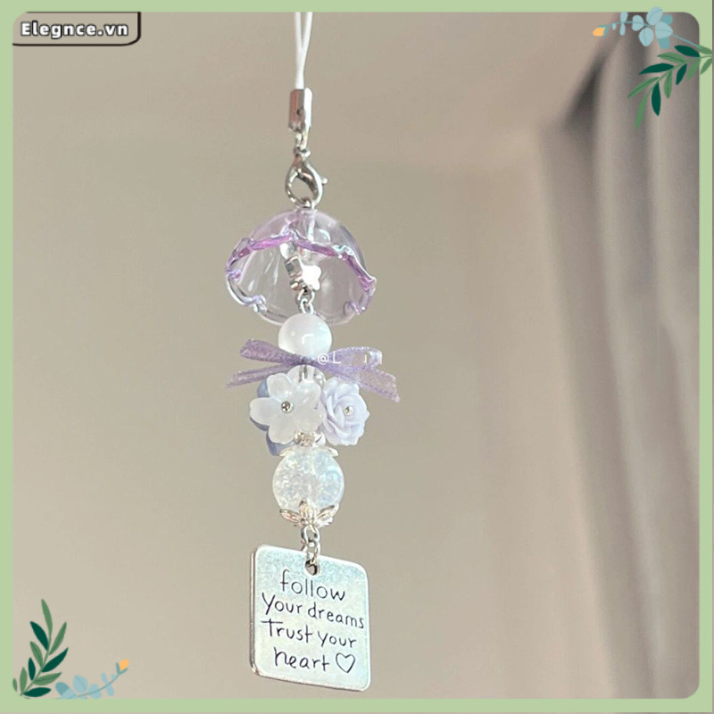 【Elevn】Dây đeo điện thoại chuông gió hình sứa yêu tinh đính hạt Có thể treo trên điện thoại di động và ba lô | BigBuy360 - bigbuy360.vn