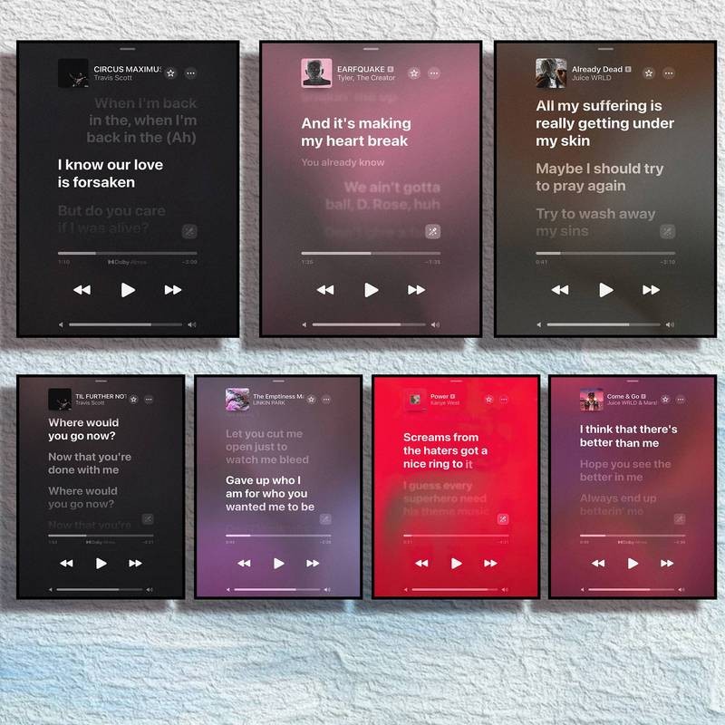 [261] Poster lời bài hát phong cách Bohemian Rhapsody - Áp phích Lyris các bài hát cực hay