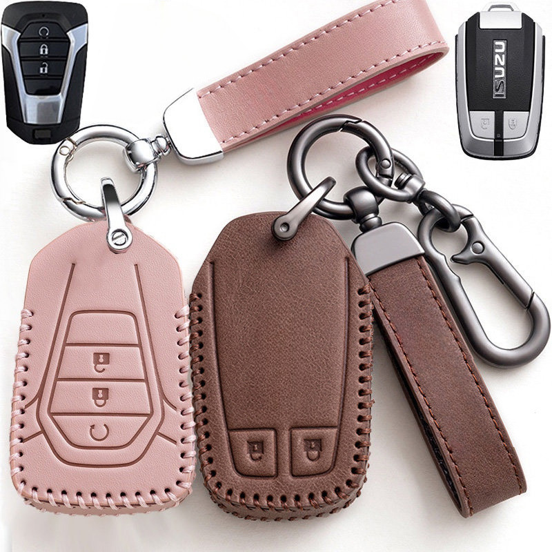 [Sẵn sàng] Hộp đựng chìa khóa da ISUZU cho ISUZU X Series Dmax Mux D-max MU-X 3.0 Mux 3 nút / 4 nút 