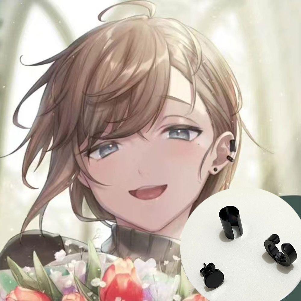 NIJSANJI Neo ảo Kanae Cosplay Xương Tai Kẹp Bông Tai