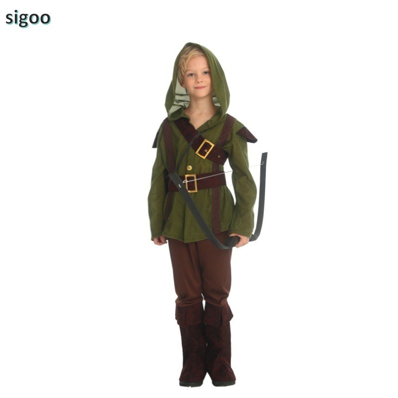 Hàng sẵn có Halloween The Wizard of Oz Boy Peter Pan Trang phục cos Trẻ em Hunter Show The Wizard of