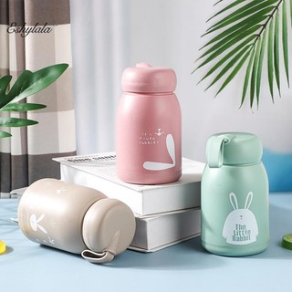 Eshylala Mini 320ml Bình Giữ Nhiệt Dễ Thương Cốc Giữ Nhiệt Di Động Bằng Thép Không Gỉ Cách Nhiệt Bình Chân Không Bình Nước Cho Bé Gái Kid Eshylala