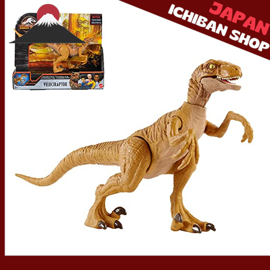 【Từ Nhật Bản】 Mattel JURASSIC WORLD Realistic Mini Action Figure Attack Velociraptor [Length: 20cm] 