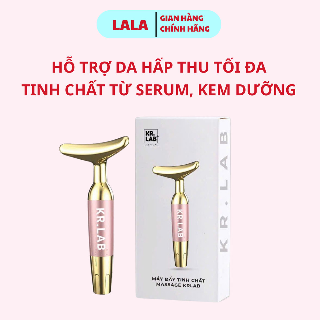 Máy Điện Di Đẩy Tinh Chất KR.LAB, Máy Massage Ion Giúp Thẩm Thấu Serum, Làm Sạch Da, Loại Bỏ Cặn Bã
