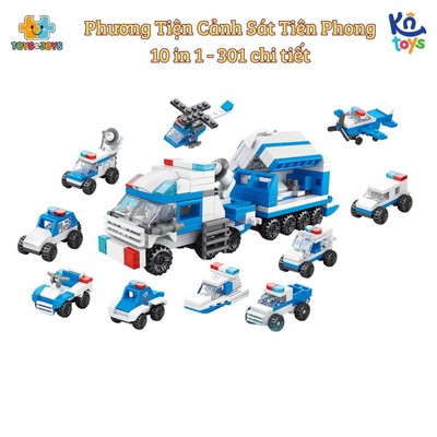 Đồ Chơi Lắp Ráp Toys & Joys 9113 Phương tiện cảnh sát tiên phong - Police Pioneer