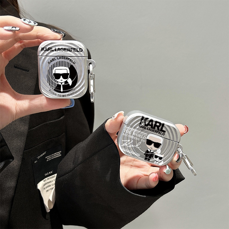 Dành Cho AirPods Pro2 Ốp Lưng KARL Wave Armor Tương Thích Với AirPods Pro 2 Ốp Lưng AirPods 3 4 2 1 