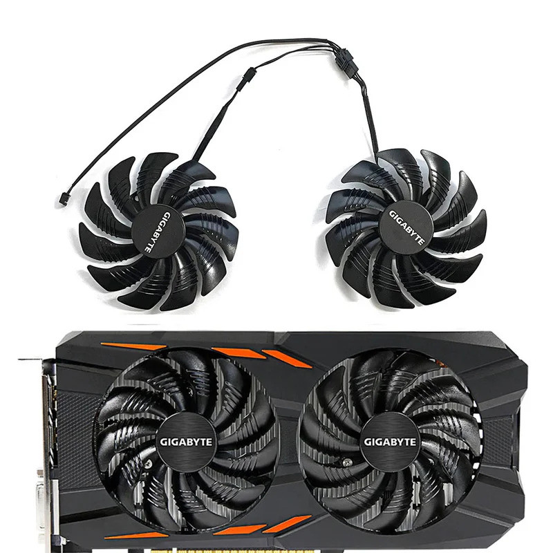PLD09210S12HH T129215SU 88mm 4pin 0.5A RX570 580 Quạt GPU Cho Radeon Aorus RX580 / 570 Gigabyte GV-R