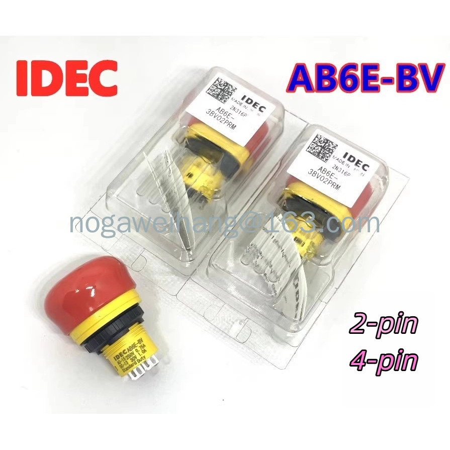 IDEC AB6E-BV AB6E-3BV01PRM AB6E-3BV02PRM Công tắc dừng khẩn cấp siêu ngắn thường đóng X6
