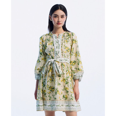 GIGI - Đầm mini cổ tròn tay dài bo gấu trẻ trung_G2101D243124-69