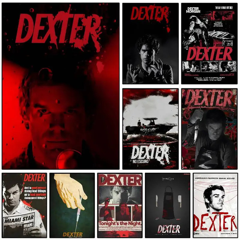 Dexter Morgan Poster In Nhà Cafe Bar Trang Trí Tường, Không Khung Tranh Canvas EBJL