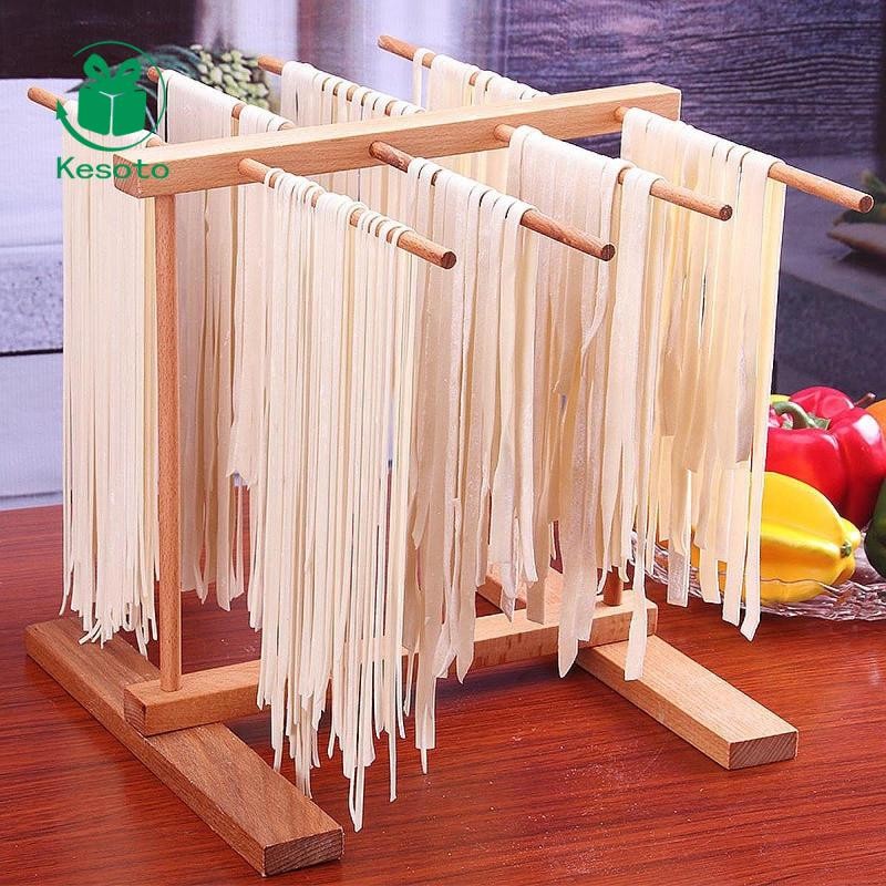 Giá máy sấy mì ống bằng gỗ Kesoto với 8 thanh Máy làm mì ống Lắp đặt nhanh Lưu trữ lớn