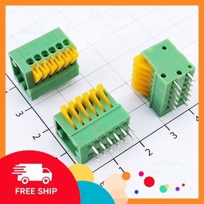 [2 Cái]- KF141-2.54-6-V Terminal Block 6 Tiếp Điểm Cắm Dây Dọc 2.54mm 150V 2A