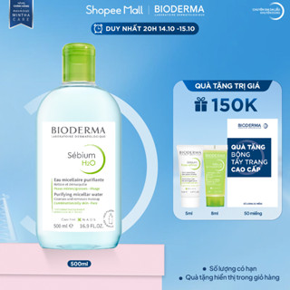 Dung dịch làm sạch và tẩy trang công nghệ Micellar cho da hỗn hợp, da dầu, và da mụn Bioderma Sebium H2O - 500ml