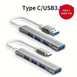 Loại c đến 4 Cổng Usb HUB Bộ chia bộ sạc USB3.0 tốc độ cao cho máy tính xách tay PC