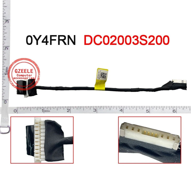 IiNEW Pin Flex Cáp Dành Cho laptop Dell Latitude 7420 7200 E7420 E7200 Đầu Nối Cáp Pin 0Y4FRN DC0200