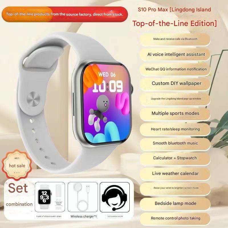 S10 Pro Max Plus Smart Watch Chat GPT Album Ảnh Tải Nhạc Ghi Âm Đổi Hình Nền