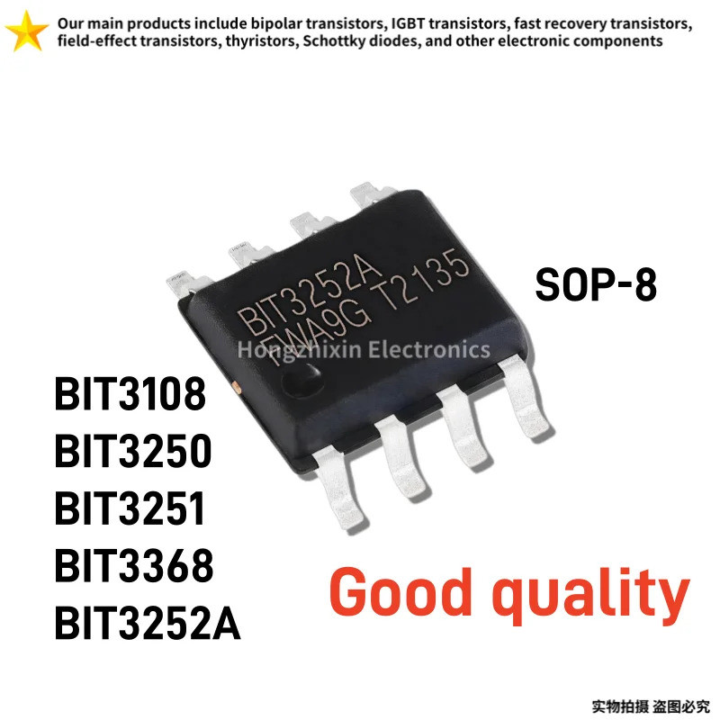 5 CÁI BIT3108 BIT3250 BIT3351 BIT3368 BIT3252A SOP-8 Bề mặt gắn quản lý điện IC