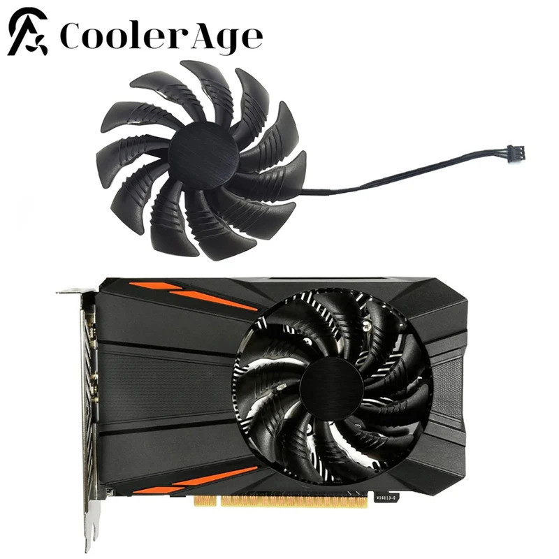 * PLD09210S12HH T129215SU 3Pin Quạt Làm Mát GTX1050 RX560 RX550 Dành Cho Gigabyte Geforce GTX 1050 1