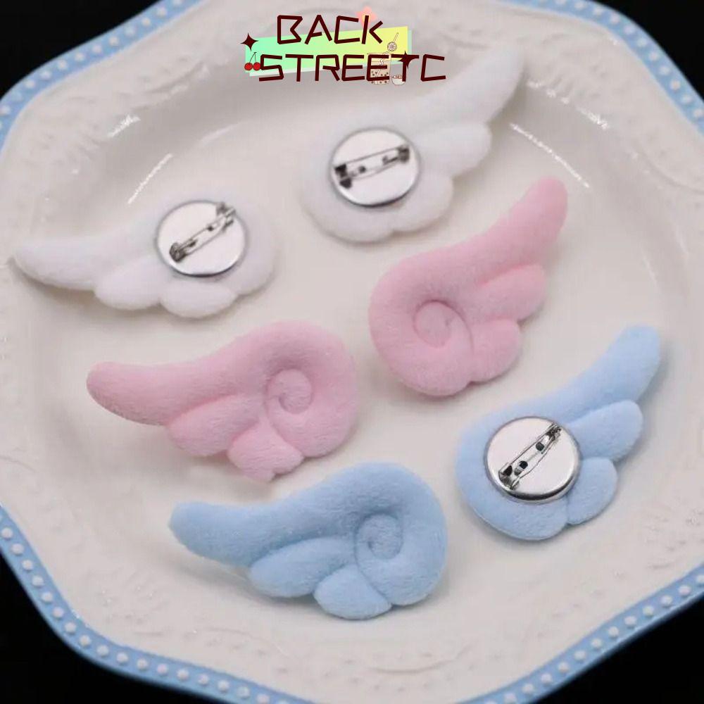 BACKSTRETC2 1 Cặp Trâm Cài Đôi Cánh Thiên Thần, Mặt Dây Chuyền Đôi Cánh Thiên Thần Ngọt Ngào Phong C