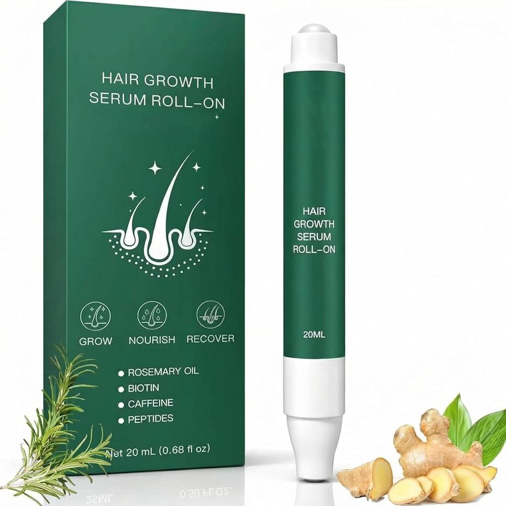 Roota Hair Growth Serum Roll-On, Roota Hair Growth Roller, Rosemary Hair Growth Serum Roll On Hair đ