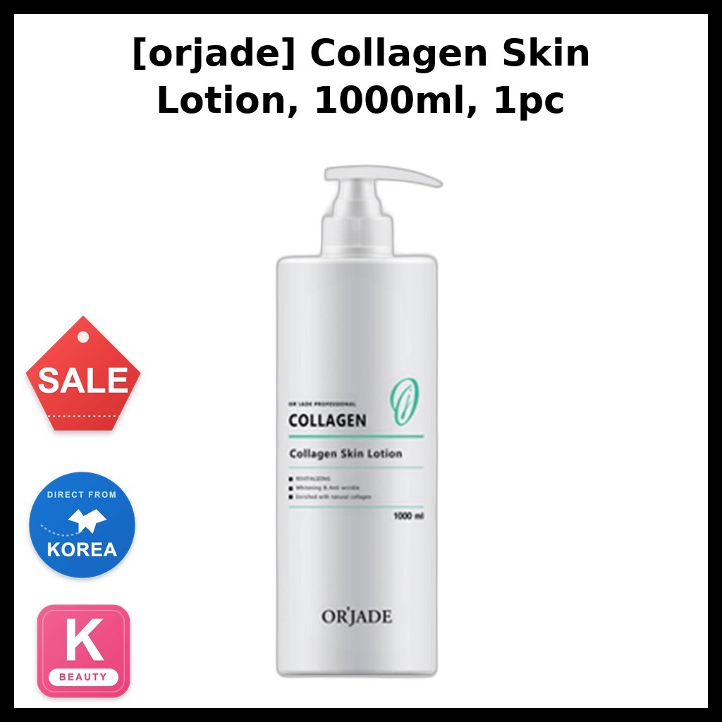 Beauty [orjade] Collagen Skin Lotion, 1000ml, 1pc/ Sữa dưỡng Collagen Hàn Quốc/ Hấp thụ nhanh/ Chính