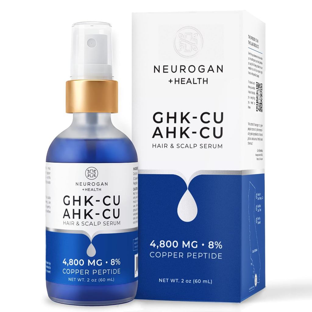 Neurogan GHK-Cu + AHK-Cu Hair Serum Pro - Serum da đầu nhẹ với Peptide đồng kép - Sử dụng tóc & da đ