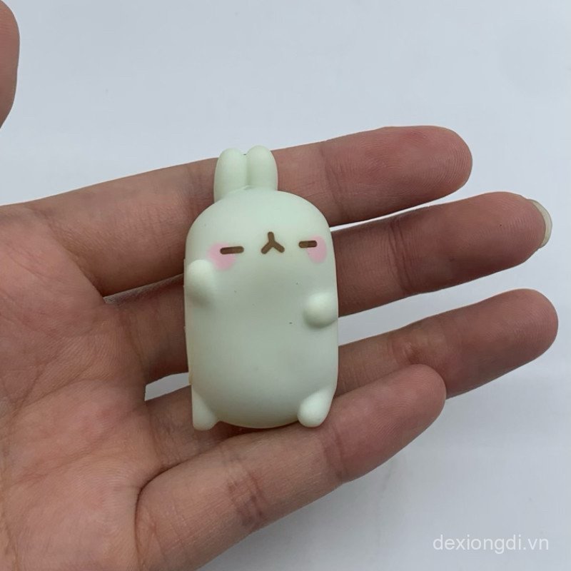 Sản phẩm mới Hàng số lượng lớn chính hãng Molang Dễ thương Langtu Búp bê nhỏ dễ thương Trang trí máy