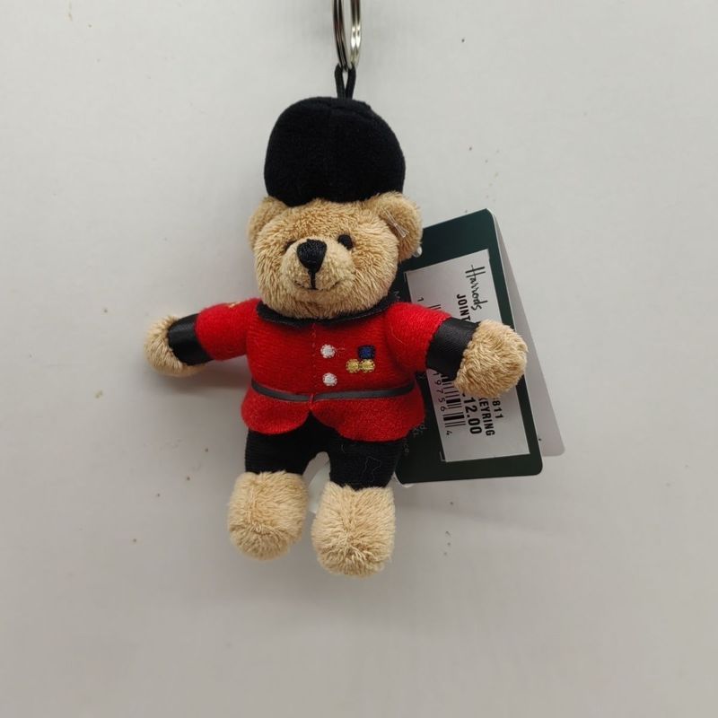 Hàng có sẵn chính hãng Harrods Guardsman Bear Guard Bear Guard Bear Móc khóa Mặt dây chuyền 6.21.3