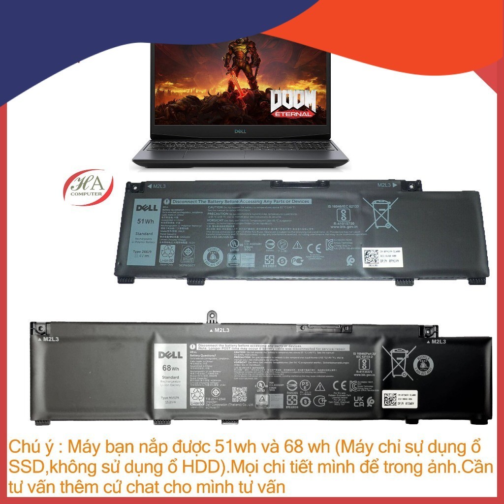Pin Thay Thế Laptop Dell G5 5500