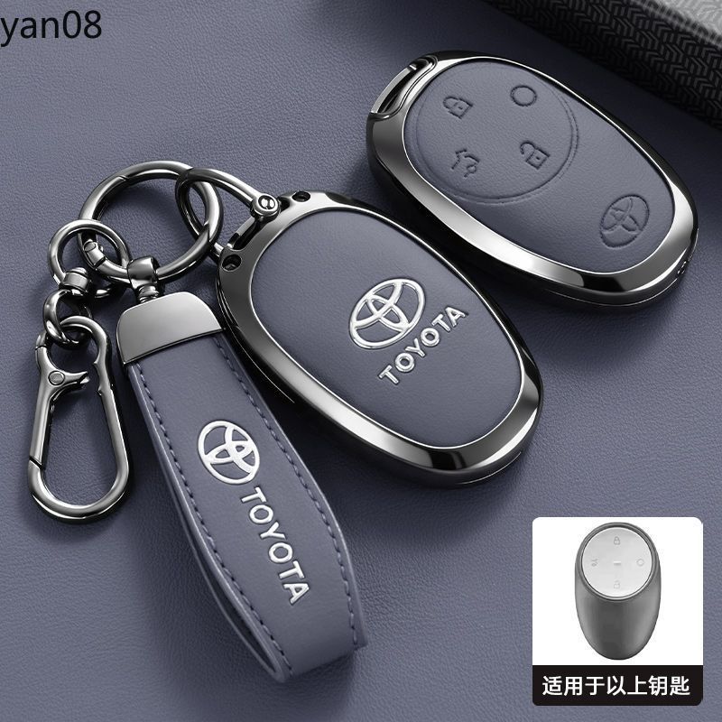 Hợp kim kẽm + Vỏ bọc chìa khóa ô tô bằng da cho Toyota bZ3X Bózhì 3X Bạch kim 3X 2025 Air _ Pro _ ma