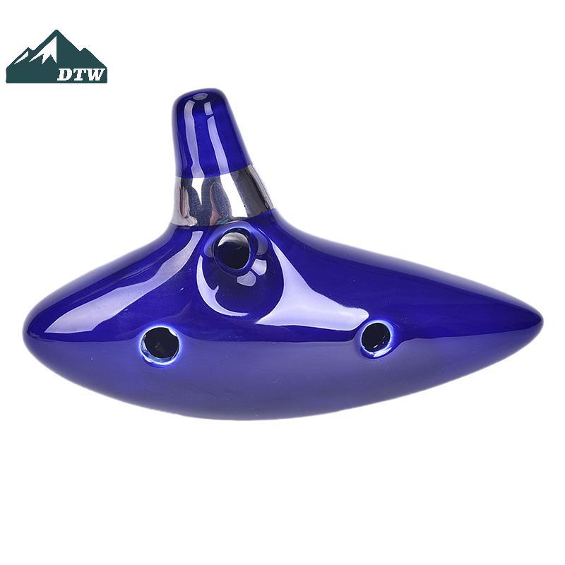 DTW 12 Lỗ Ocarina Gốm Alto C của Ocarina Sáo Xanh Ocarina Nhạc cụ Ocarina Thể thao