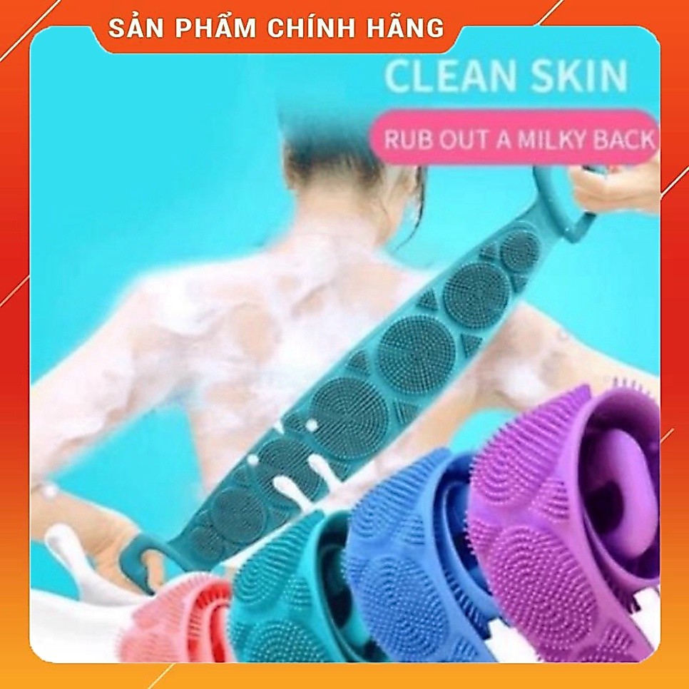 Cọ lưng silicon - Chà Lưng Silicon - Đai tắm cọ lưng silicon