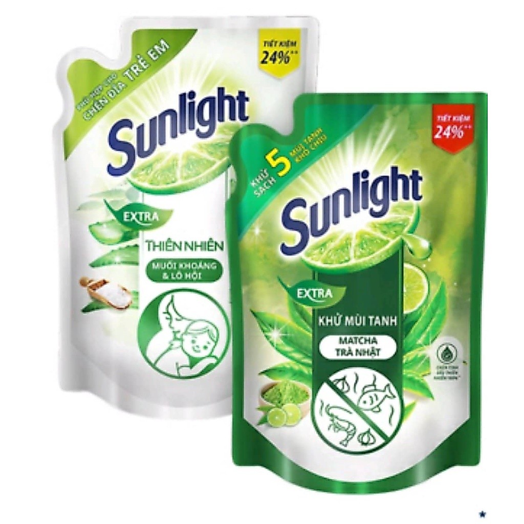 Nước rửa chén Sunlight Thiên nhiên 1.9 lít (Túi)
