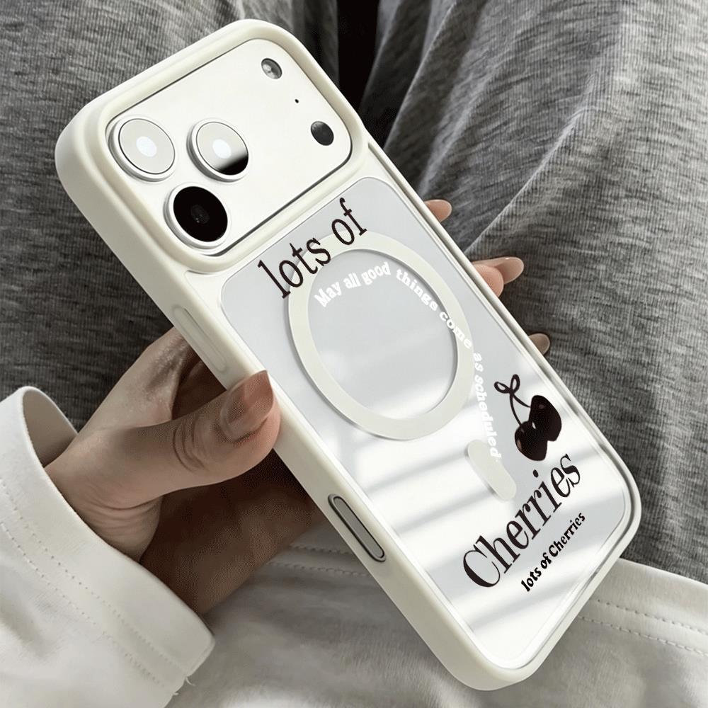 Cherry thư Thích hợp iPhone 17/16 trường hợp 15/14/13 mô hình mới 1211 hút từ