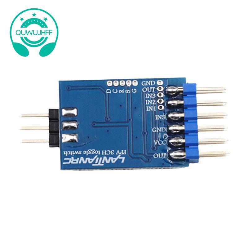 FPV 3CH Chuyển Đổi Mô-đun Chuyển Đổi Công Tắc Camera Công Tắc Pm 5-12V Video Switcher Tương Thích Vớ
