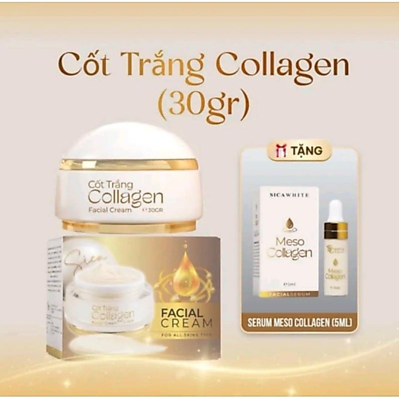 Kem Côt Trắng Collegen (30g)tặng serum meso Collegen