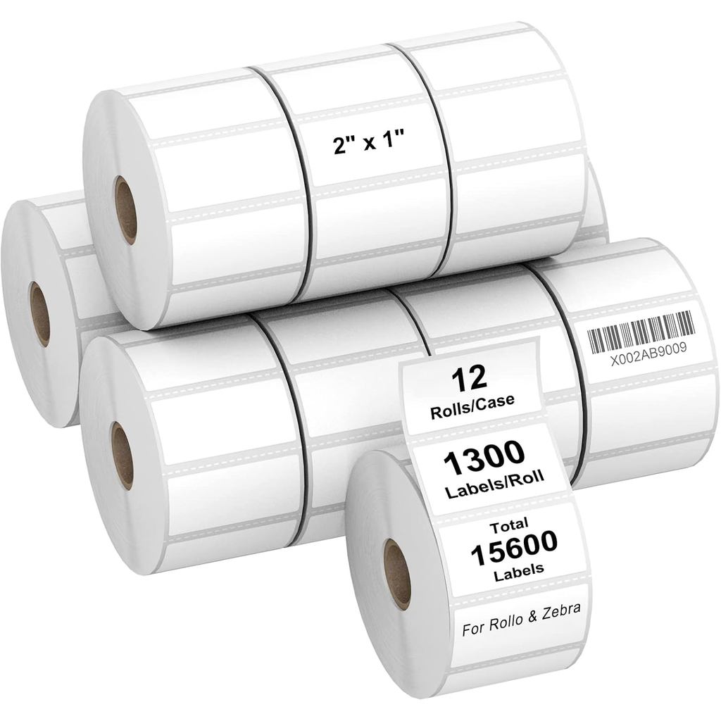 AveneMark 12 Cuộn 2 "x 1" Nhãn nhiệt trực tiếp cho ZB ZD411 LP2824 ZD421 GK420D Mã vạch Bưu chính Đị